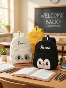 Personalized Custom Embroidered Name Backpack - Unique Back To School Gift, Lightweight Travel Student School Bag - Multicolor - View 3