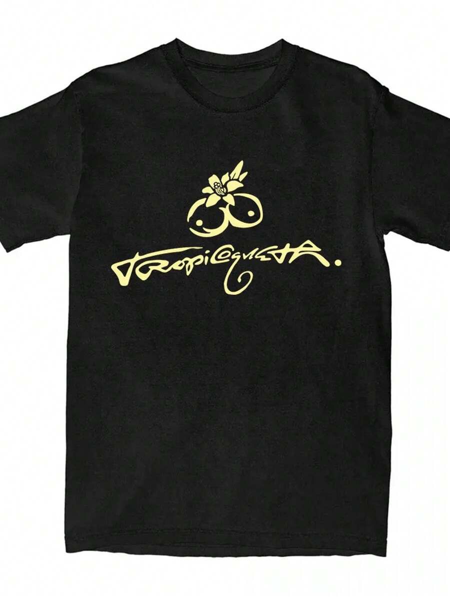 Una camiseta de manga corta para mujer, moderna, a la moda, retro, holgada, suave y cómoda, adecuada para actividades al aire libre en primavera y verano.Camiseta  Tropicoqueta de manga corta para mujer, con estampado del álbum Xorts casual 2026, camiseta de moda para chicas estilo cantante.blusas para mujer,blusas casuales para dama,tops,, mujer premium,y2k,playeras de mujer curvy,ofertas y liquidaciones ropa mujer,playeras deportivas para mujer,,playeras de hombre, mujer,blusas>elegante C5TY - Negro - Ver 1