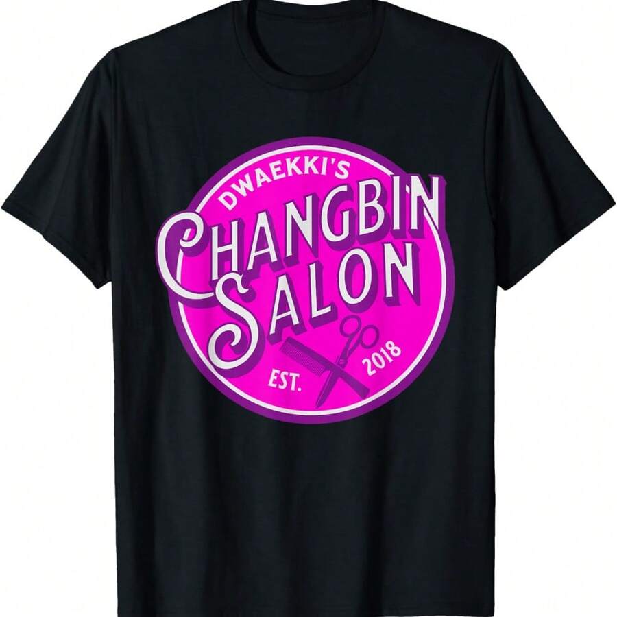 Changbin Salon Binnie SKZ Meme Design For Stay T-Shirt - Black - View 1