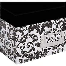 Pioneer Photo Albums B-1BW Photo Storage Box Damask Design Black and White - Blanco y Negro - Ver 8
