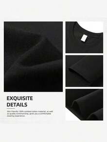 Camiseta de Guitarra Eléctrica para Hombre y Mujer - 100% Algodón, Cuello Redondo Suave con Estampado Musical Diagonal, Rojo y Blanco, Ideal para Fanáticos, Lavable a Máquina, Regalo Casual para Músicos, Uso Diario para Conciertos y Atuendos Cotidianos - Negro - Ver 5