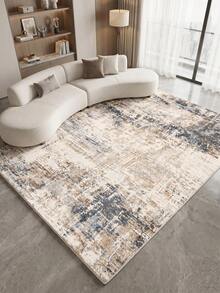 1 pieza Alfombra de sala de estar con estampado oscuro, adecuada para cocina, comedor, dormitorio, decoración de vacaciones, interior/exterior, oficina, vestíbulo, felpudo antideslizante, alfombra de baño, pasillo, área de estudio y juegos. - Multicolor - Ver 5