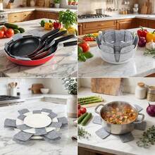 12 Pcs Pot And Pan Protectors, Thicker Felt Pan Pot Separators For Stacking, Set Of  3 Different Sizes, Cookware Protectors For Stacking Skillet Ceramic Saucepan Glassware - Xem 5