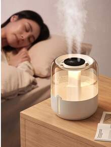6.8L Dual Spray USB Humidifier Large Capacity Quiet Cool Mist Humidifier With Soft Night Light For Bedroom Home Office Baby Room - Mist - 查看 7