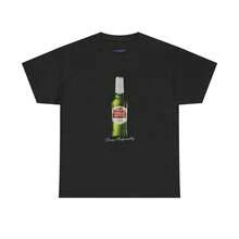 Camiseta vintage de diseño minimalista "Stella Artour" de Arthur Hill, 100% algodón puro, colores cómodos, diseño de manga corta y cuello redondo, nueva camiseta ajustada para mujer, estilo de diseño primavera/verano, estilo para parejas, perfecta para usar en conjunto. - Negro - Ver 1
