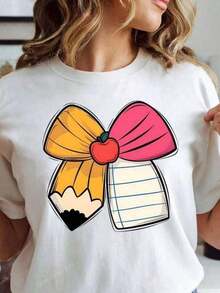 Men's Halloween Costume. Fashionable Casual Cotton T-Shirt For Women. Men's T-Shirt. Twilight Y2K T-Shirt Shirt. - 白色 - 查看 1