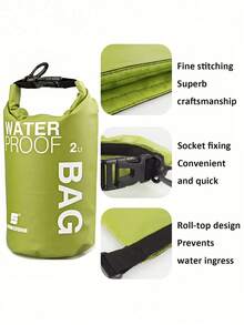 Lightweight Large Capacity Waterproof Dry Bag, Unisex Sports Waterproof Bag, Roll-Top Dry Storage Bag, Camera Storage Bucket Bag, Compression Bag, Suitable For Kayaking, Hiking, Boating, Fishing, Swimming Gear Storage, Essential Travel Camping Beach Accessory - Multicolor - View 4