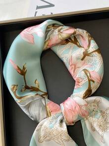 1pc Versatile Elegant Professional Flight Attendant Style Neckerchief - Mo Zhihua Shui - View 3