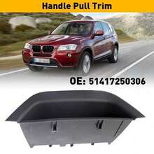 Manija de puerta delantera izquierda, recorte interior negro interior apto para BMW F25 X4 F26 X3 - caja de almacenamiento para puerta - Ver 9