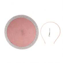1 buah Topi Fascinator untuk Pesta Koktail dan Teh, Fascinator Hiasan Kepala Bertabur Berlian Imitasi, Fascinator Datar untuk Kentucky Derby dan Pernikahan - MultiWarna - View 12