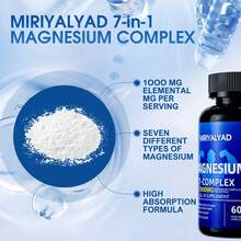 Miriyalyad Viyouth 7 In 1 Magnesium Complex | High Absorption | 1000mg Magnesium + Vitamin, Zinc | 60 Capsules - Gluten-Free, Non-GMO, Dietary, Healthcare Supplement [Free Shipping](2026 Latest Version) - 1 CÁI - Xem 3