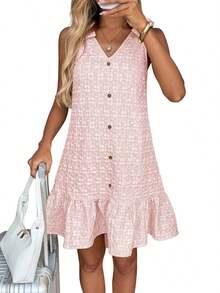 Women Maxi Dresses - Pink - View 1