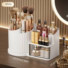 360° Rotating Bathroom Makeup Organizer, Makeup Bag & Cosmetic Box, Storage & Organization, Makeup Storage, Makeup Display Rack & Cosmetic Storage Box, Makeup Organizer And Desktop Pen Holder With 5 Compartment Plastic Makeup Shelves - Bathroom Makeup Box - View 11