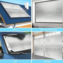 19.69 Inches X 196.85 Inches Premium Double-Layer Reflective Bubble Insulation Board - Flame Retardant, Summer Heat Insulation, Window Insulation, RV Window Insulation, Heat Reflective, Easy To Install, Durable, Weather-Resistant Insulation Solution - 19.69 Inches X 196.85 Inches - View 8