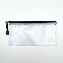 [Waterproof Pencil Pouches] PVC Mesh Zipper Bags - Waterproof Pencil Pouches For School & Office Documents, Durable Size 9x4.3 Inches, Perfect For Storing Accessories - A6 - View 12