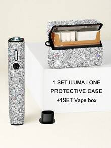 BLBLBL 1 Set Multi-Color Fully Rhinestone Shiny Soft Protective Case With Hanging Hole, Suitable For 6th Generation IQOS ILUMA I ONE & Irma I ONE E-Cigarette - I ONE - View 10