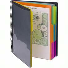 File Jackets & File Pockets - Żółty Różowy Limonkowy Niebieski Fioletowy Szary - Zobacz 7
