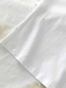 95% algodón. Camiseta corta de manga corta, cuello redondo, ajustada y recortada de unicolor minimalista casual para mujer, vintage, softgirl, elegante. Se puede usar en todas las estaciones, old money, salidas de verano, en casa, vuelta al cole, otoño. - Multicolor 6 - Ver 6