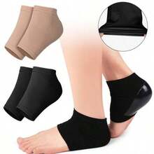 1 Pair Unisex Breathable Silicone Heel Sleeve, Suitable For Running, Cycling, Daily Wear, Ankle Support - Multicolor - View 8