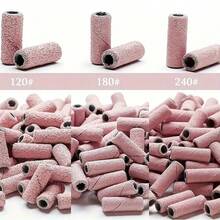 DeDryDS 100入 180# 砂帶 3.1mm 軸心電動美甲鑽頭，適用於電動美甲磨甲機，可用於去除壓克力膠、修剪指甲、腳趾甲修護與放鬆，專業美甲工具 - 彩色 - 查看 4