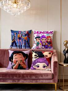 Hasbro Gối trang trí in hình nhóm nhạc K-POP "Nữ hoàng quỷ" với nhiều kiểu dáng khác nhau, phù hợp với nhiều phong cách nội thất. Ruột gối có độ đàn hồi cao, bền chắc và không dễ bị xẹp. Có thể dùng làm gối sofa hoặc gối tựa đầu giường, đồng hành cùng bạn trong mọi khoảnh khắc xem phim, ngủ trưa và thư giãn. - Nhiều kiểu dáng - Xem 9