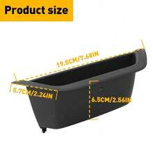 Manija de puerta delantera izquierda, recorte interior negro interior apto para BMW F25 X4 F26 X3 - caja de almacenamiento para puerta - Ver 5