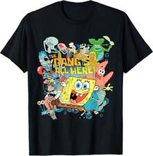 Unisex Short-Sleeved T-Shirts, All The Gang Members Are Here! Men's Beach T-Shirts, , Women's, Romwe Men, Boho Chic, Gifts For Teachers, Women's T-Shirts, Curvy Sets For Women, Y2K. - 黑色 - 查看 6