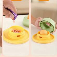2026 New Kitten Sweet Feeder Cat Toy Dog Licking Fun Anti-Tipping Self-Entertainment Boredom Slow Feeder Dental Toy Cat Supplies, Pet Slow Feeding Ball Licking Bowl - Designed For Cats And Dogs, Non-Slip Interactive Feeder, Without Battery - Multicolor - View 8