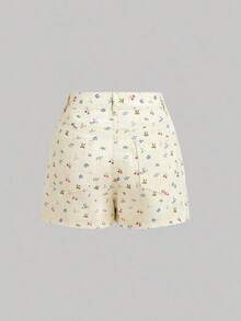 Minifalda vaquera casual y versátil para uso diario con bolsillos y decoración de botones para mujer - Azul 3 - Ver 6