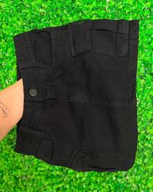 Shin Skirt, Women's Cargo Skirt With Pocket (Sizes 34 To 54), Plus Size. - ĐEN.. - Xem 2