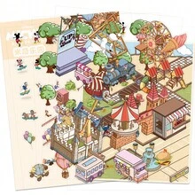 Disney | Bộ sticker trang trí DIY hình chuột Mickey và những người bạn tại công viên Disneyland, sticker vinyl hoạt hình dễ thương dùng để làm sổ lưu niệm, nhật ký, dán lên bình nước, laptop, quà tặng sinh nhật, văn phòng phẩm và phần thưởng học sinh, đồ dùng cho tiệc tùng. - 1 Set - Xem 3