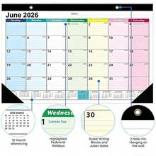 Calendario de escritorio de 18 meses (2026-2027): Diseño para colgar, ideal para el hogar, la escuela y la oficina. El regalo perfecto para Navidad y Año Nuevo. - 25-26-A - Ver 2
