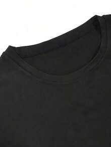 Retro Graphic T-Shirt Of The King Of Pop, Custom Print, Unisex, Vintage Urban Style, Loose Fit Cotton Short Sleeve Crew Neck T-Shirt, Blouses For Women. Casual Blouses For Ladies. - 黑色 8 - 查看 5