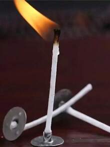 5/100pcs Pre Coated Wax Core With Metal Bracket, Smoke-Free And Lead-Free, Suitable For Making Soy Wax, Beeswax And Paraffin Wax Candles. It Is A Type Of Container Candle That Can Be Used For Home Decoration, Weddings, Parties, And Aromatherapy - Multicolor - View 6