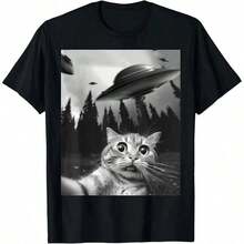 Short-Sleeved T-Shirt With A Fun Print For Dog Lovers, Accessories And Items For Dog Owners, "Life Without Dogs Is Cute... I Don't Think So", Unisex For Adults And Children, Black, 100% Cotton. - 黑色 - 查看 6