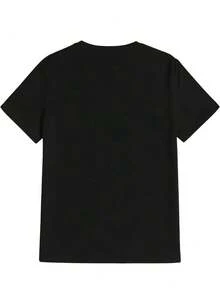 Men's 180g Cotton T-Shirt With Spanish Print VIVIR Urgente And English Print Life Is Urgent - Loose And Comfortable Fit With Round Neck And Short Sleeves, Suitable For The Gym, Casual Wear, Travel, With Spanish Phrases, Machine Washable. - Black - View 2