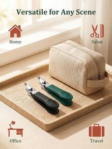 高精度修剪器，適用於厚甲與內嵌甲，高品質不鏽鋼材質，配備安全柔軟手柄與25度角超鋒利刀片。此厚甲剪設計適用於長者，具防濺功能（隨機顏色與款式） - 多款式 - 查看 8
