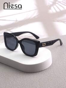 NIESA 1 Pair Classic Retro Cat Eye With 3D Pattern, High-End Lightweight Glasses For Women, Suitable For Daily Life, Beach, Driving, Outdoor Activities, Gift For Friends, Fashionable PC (Polycarbonate) Glasses For All Seasons - Multicolor - View 13