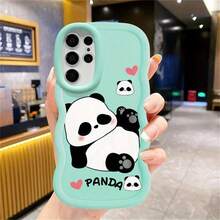 可爱熊猫卡通手机壳，柔软保护套，适用于小米9C 9T 10 10A 10C 12 12C 13 13C 14C A1+ A2+ Poco X3 NFC X3 X5 Pro 5G - 白色 - 查看 3
