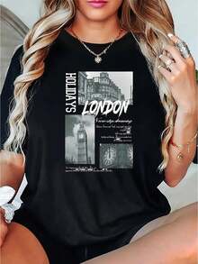 Women T-Shirts - Black - View 1