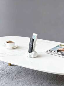 A Cloud-Shaped Remote Control Organizer With A Modern Black And White Color Scheme, Saving Space. Suitable For Storing Media Consoles/DVD/Blu-Ray Players/Sound Systems/Game Consoles In The Living Room Or Bedroom; Also Suitable For Decorative Storage. - Multicolor - View 6