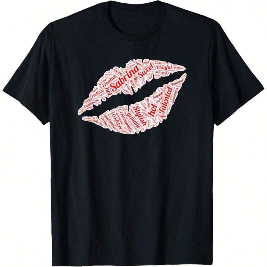 Short-Sleeved T-Shirt By Pusuraito, 100% Cotton - 黑色 3 - 查看 1