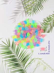 Johnny's New Colored Glowing Pebbles, Perfect For Aquariums, Gardens, And Walkways. - A - View 4