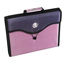 Case-it 13-Pocket Expanding File with Handle and Shoulder Strap, EFF-30 Pink - Rosa/Rebelde Divertida. - Ver 7