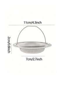 1 Piece Kitchen Sink Strainer, Stainless Steel Drain Filter Kitchen Accessory, Food Residue Filter Suitable For Most Sinks Stainless Steel Kitchen Sink Basket, Practical Kitchen Tool - Multicolor - View 5