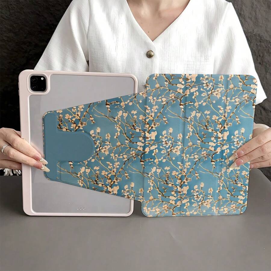 Ốp bảo vệ dạng gập cho máy tính bảng kèm ngăn đựng bút, tương thích với iPad 11 (A16 2025), chức năng tự động ngủ/thức, tương thích với 5/5PRO/6/6PRO/7/7PRO, Matepad, Honor Pad. - Nhiều màu - Xem 1