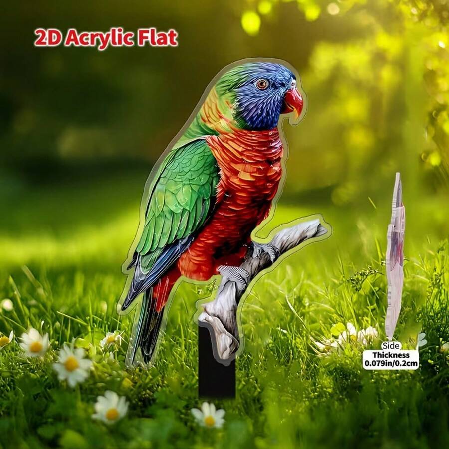 Estacas acrílicas planas para césped, ideales para comercio exterior, adecuadas para decoraciones de cumpleaños, fiestas y patios. - 11 - Ver 1