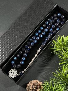 1件套穆斯林45颗猫眼念珠手链，节日礼品套装 - 彩色 - 查看 3