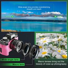 NBD 64MP 5K Resolution Digital Camera With External Microphone, Flip Screen, Suitable For Vlogging, Wide Angle & Macro Lens, 16X Digital Zoom, Built-In Flash, Support Selfie & Night Mode, Suitable For Beginners And Photography Enthusiasts - View 7