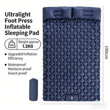 Đệm hơi hình kim cương TPU mới kèm gối, nệm hơi nhẹ, thảm cắm trại gấp gọn, đệm ngủ bơm hơi cho lều cắm trại ngoài trời, thảm bãi biển, thảm dã ngoại (2 người/1 người) - Nhiều màu - Xem 9